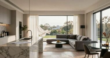 open concept air circulation
