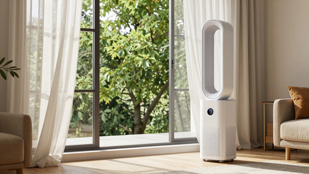 open windows or controlled ventilation