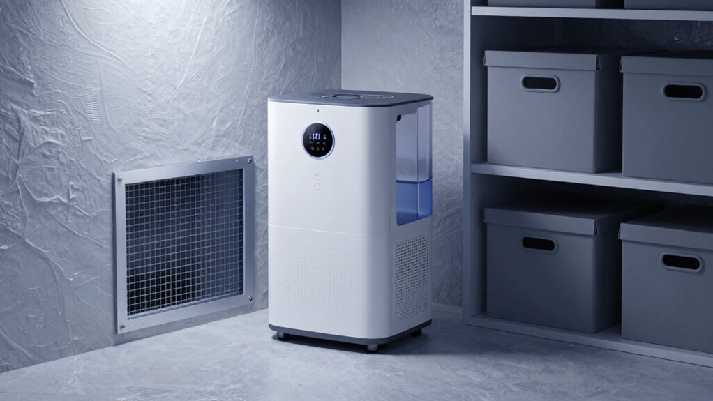 basement crawlspace dehumidifier features