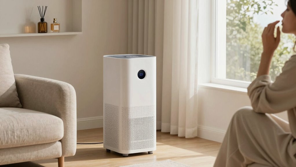 odor removal and quiet operation