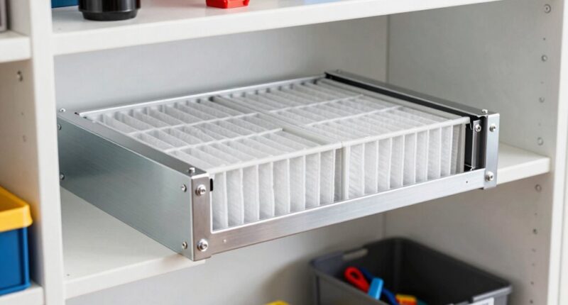 top hvac filter rack
