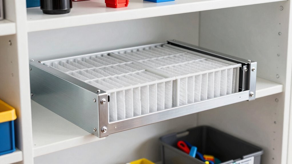 top hvac filter rack