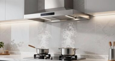 top smoke removing range hoods