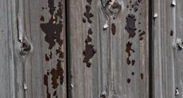 damp house moisture pattern