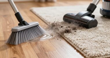 dust release during cleaning