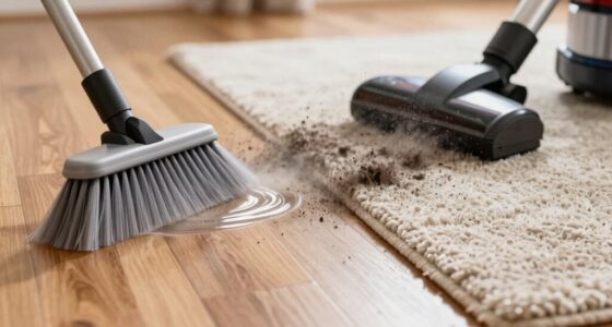 dust release during cleaning