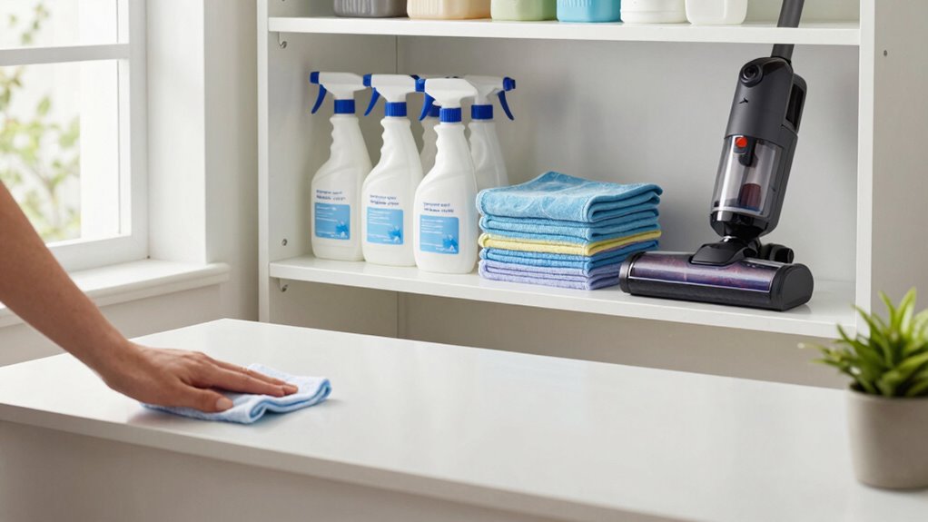 effective low dust cleaning routine