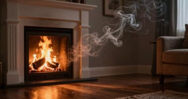 fireplaces alter indoor particles
