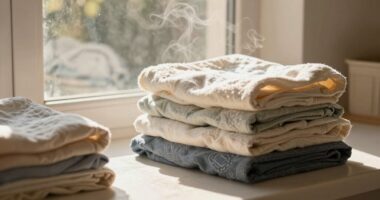 fresh laundry scent lingering