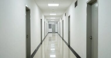 hallways facilitate rapid pollutant spread