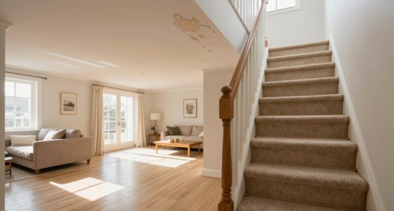 hidden upstairs moisture buildup