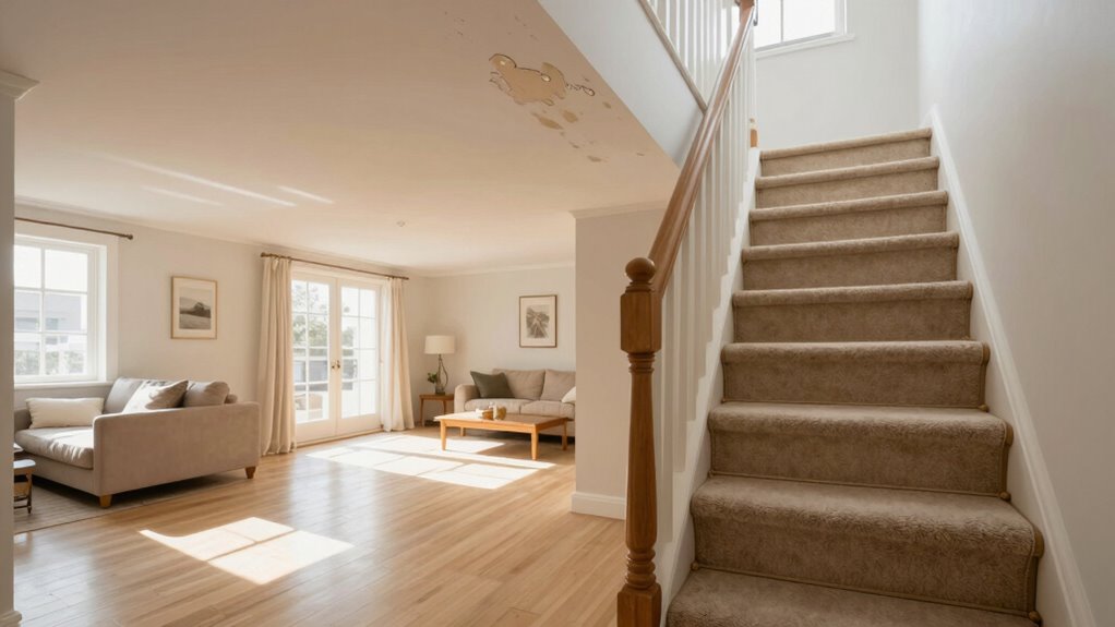 hidden upstairs moisture buildup