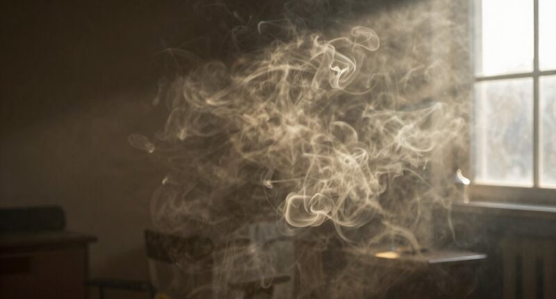 indoor cigarette smoke layers