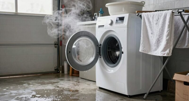 moisture from laundry garages