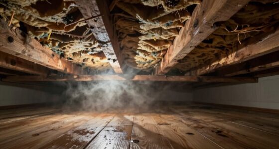 moisture rises through crawlspace
