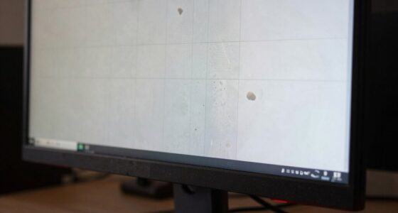 monitor dirt detection test