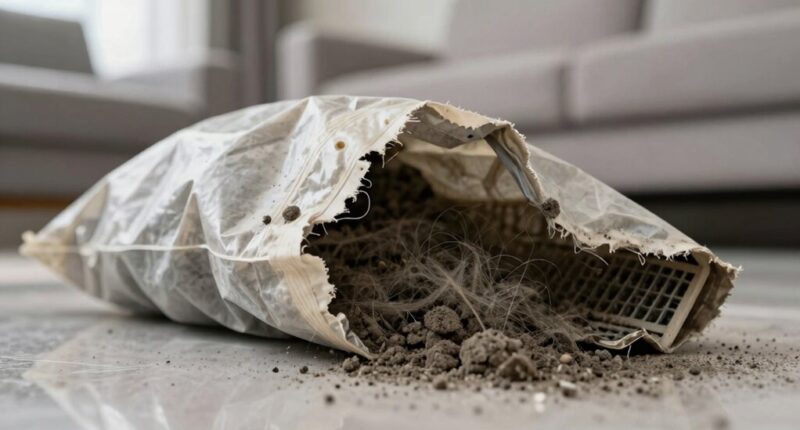 old bags release allergens