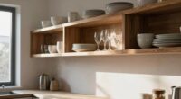 open shelves increase dust accumulation