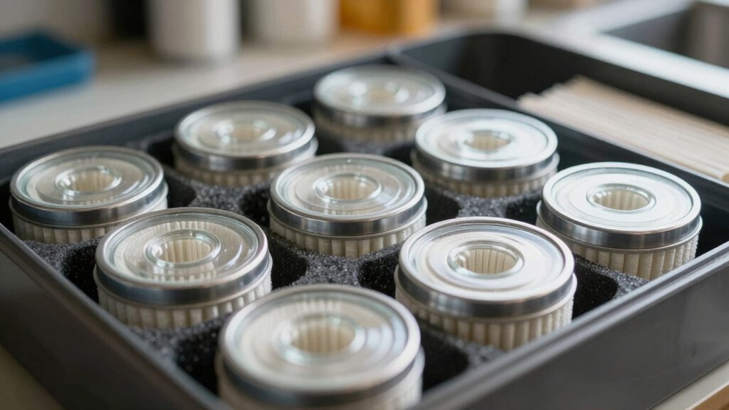 properly store spare filters