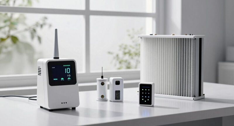 radon and particle risks