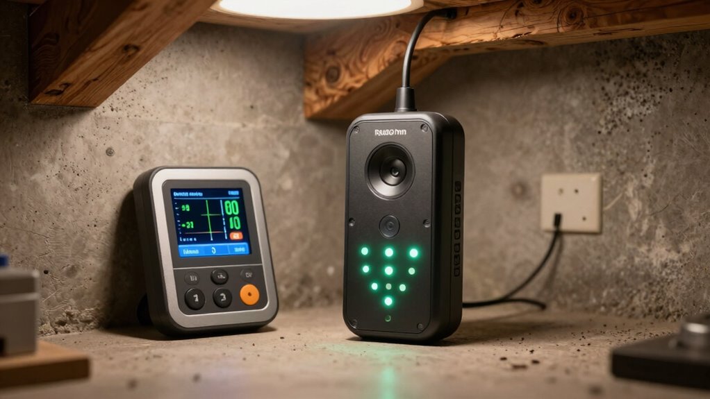 radon versus particle monitoring