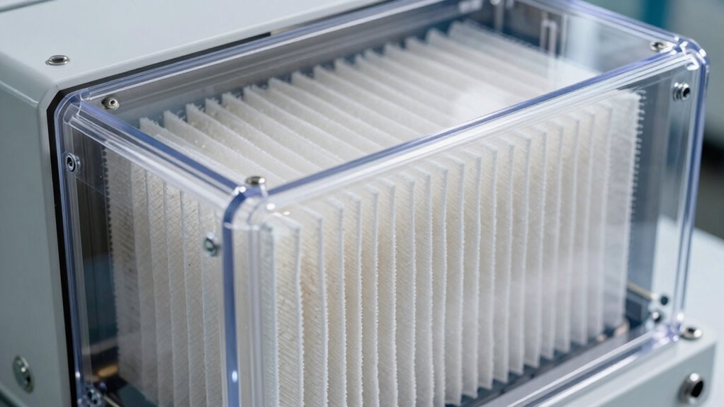 sealed system ensures filtration