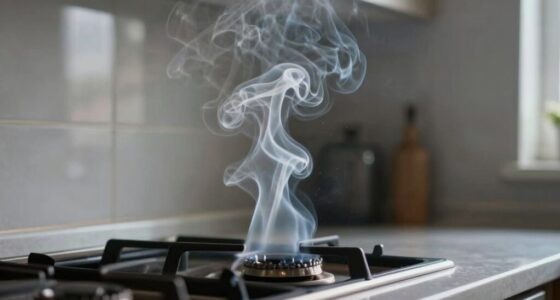 smoke disperses beyond stove
