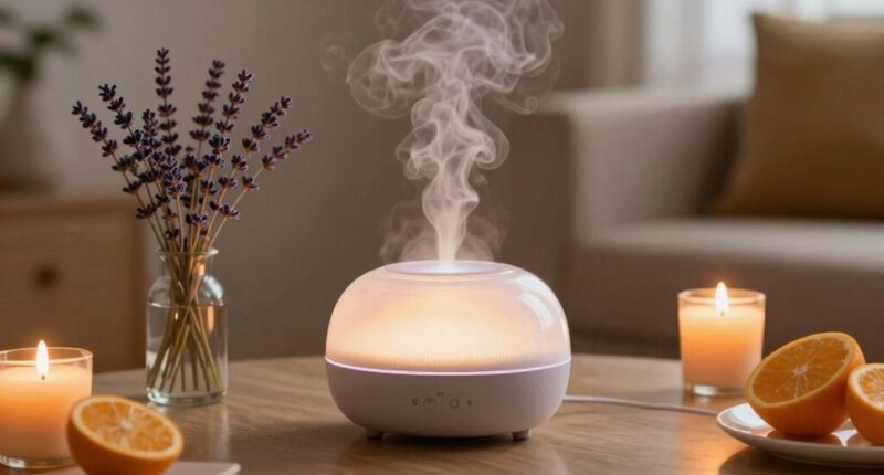 using scented candles increases vocs