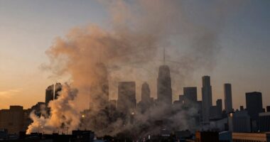 warm air disperses pollutants