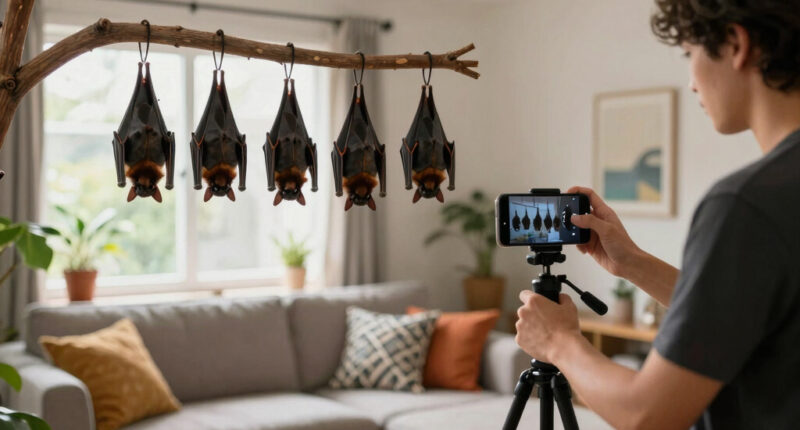 Filming the bats upside down somehow tricks you into thinking they're in a nightclub.