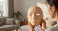 Putting On Ultra Realistic Silicone Mask