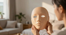 Putting On Ultra Realistic Silicone Mask
