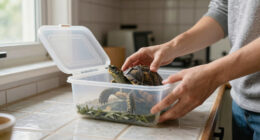 Waking up a tortoise after 5 month of hibernation in fridge