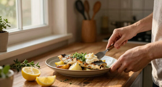 Rachel Roddy’s recipe for baked fish and potatoes with oregano and lemon mayonnaise | A kitchen in Rome