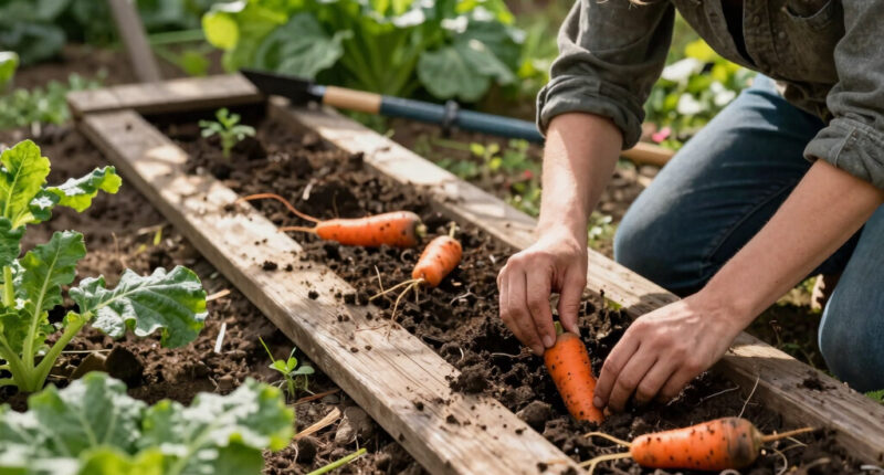 When to plant fall carrots—and how a wooden board can improve your harvest