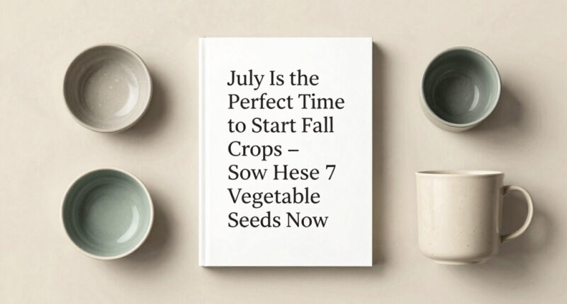 July Is the Perfect Time to Start Fall Crops – Sow These 7 Vegetable Seeds Now to Keep the Harvests Coming