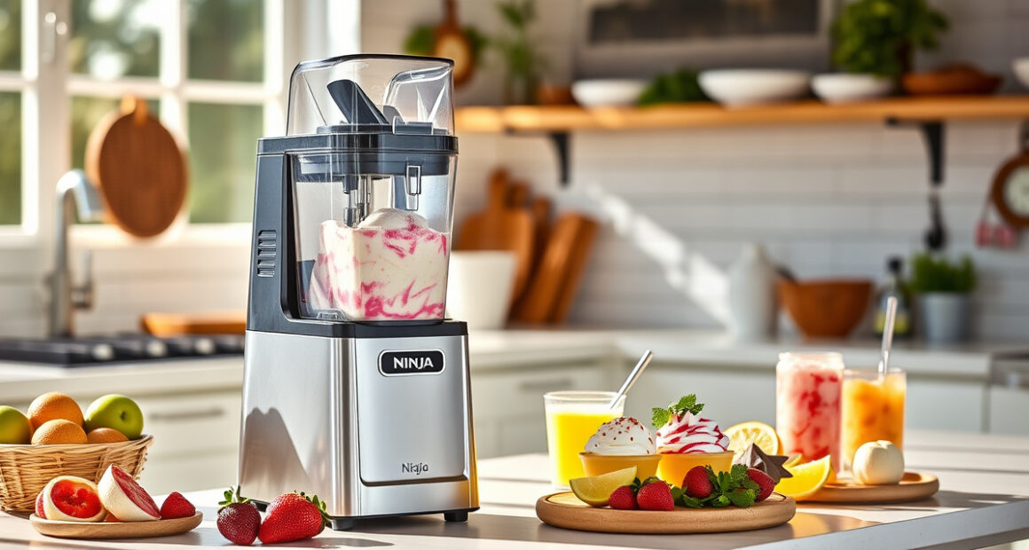 Make Summer Pool Parties Cooler with Ninja NC701 CREAMi Swirl