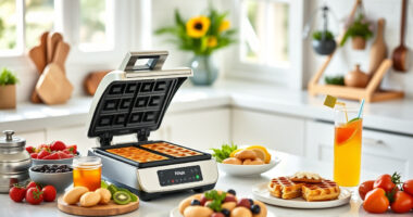 Summertime Belgian Waffles with the Ninja Waffle Maker Pro