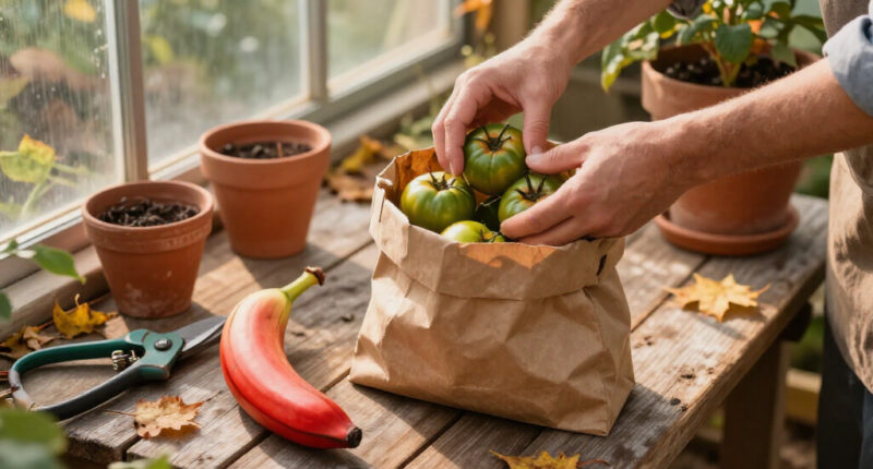 The Simple Fall Trick That Ripens The Last Green Tomatoes, Fast