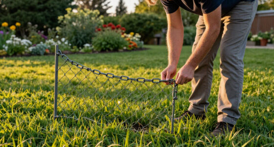 This Easy DIY Trick Solves 4 Common Lawn Problems At Once – All It Takes Is A Piece Of Old Chain-Link Fencing