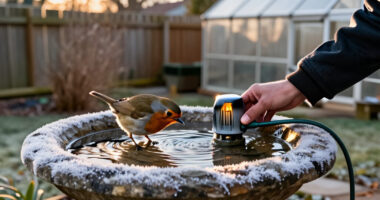 Wildlife Experts Say This Clever Gadget Will Stop Your Bird Bath From Freezing Over This Winter – It’s A Fuss-free Way To Support Birds In Cold Weather