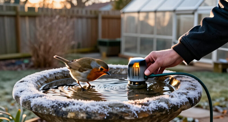 Wildlife Experts Say This Clever Gadget Will Stop Your Bird Bath From Freezing Over This Winter – It’s A Fuss-free Way To Support Birds In Cold Weather